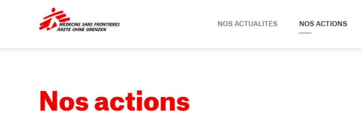 Voir le projet Médecins Sans Frontières (copy/édition)